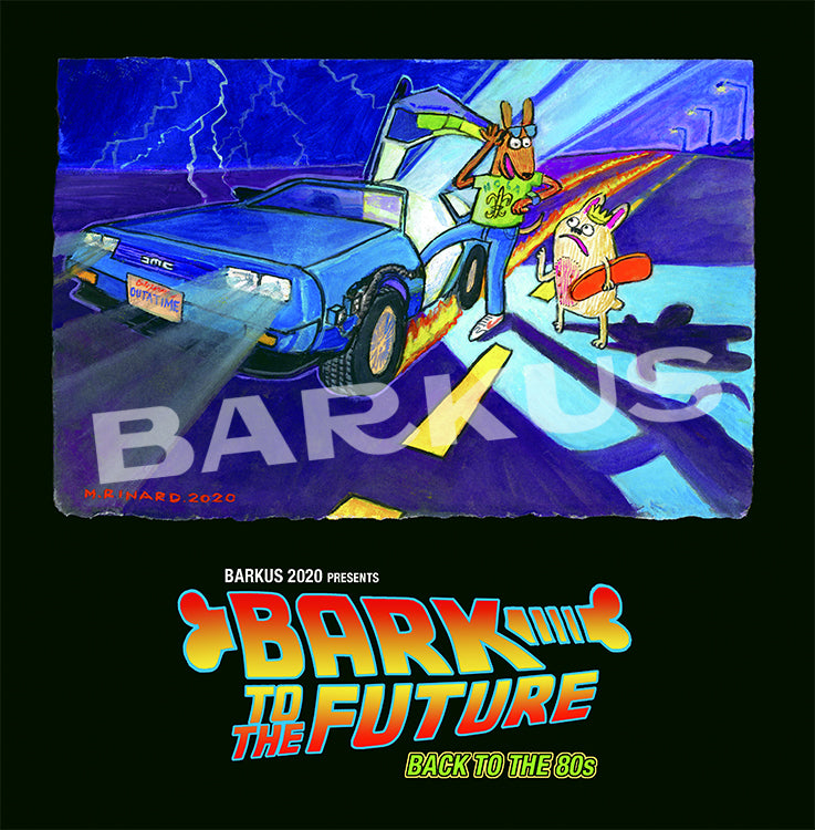 Barkus 2020 Poster Bark to the Future: Barkus returns to the 80s