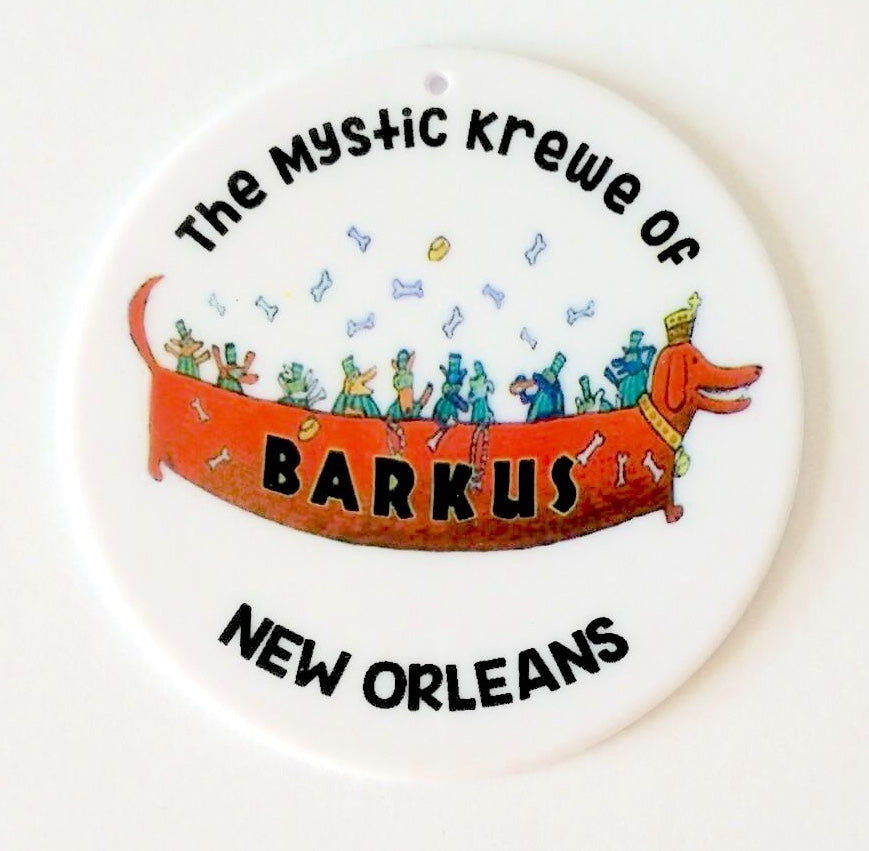 The Mystic Krewe of Barkus Disc Bead
